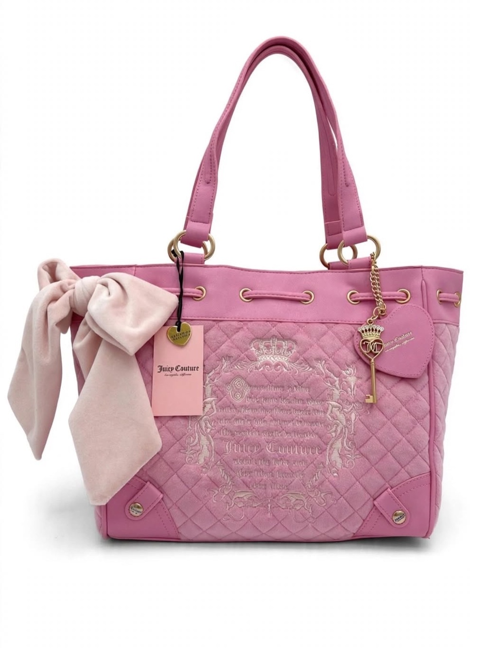 🌸Juicy Couture Pink🌸 Fairytale Daydreamer with Bow and Key Charm